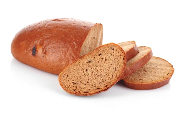 흰색으로 분리 된 빵 — 스톡 사진