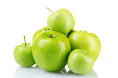 Ripe green apples clipart