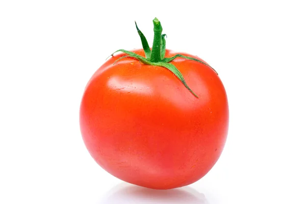 Mogna röda tomater isolerade på vita — Stockfoto