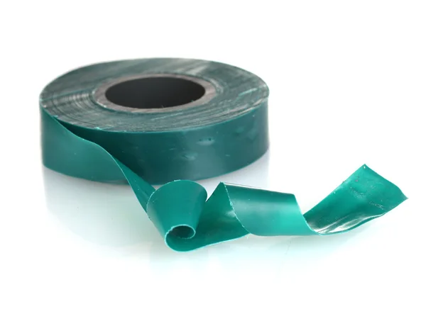 Green insulating tape — Stock Photo, Image