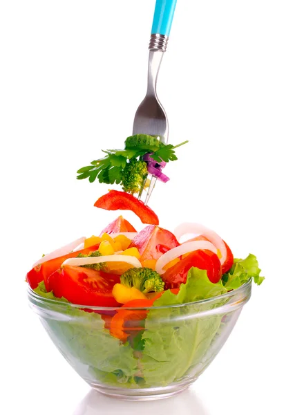 Viel Gemüse auf dem Teller — Stockfoto