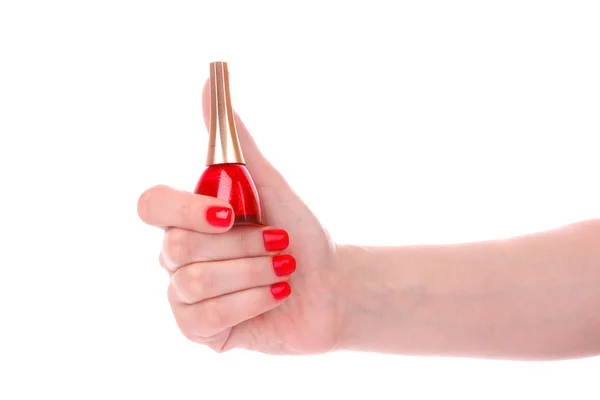 Mooi manicure en nagellak — Stockfoto