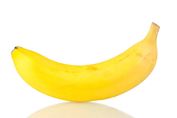 Plátano maduro aislado en blanco — Foto de Stock