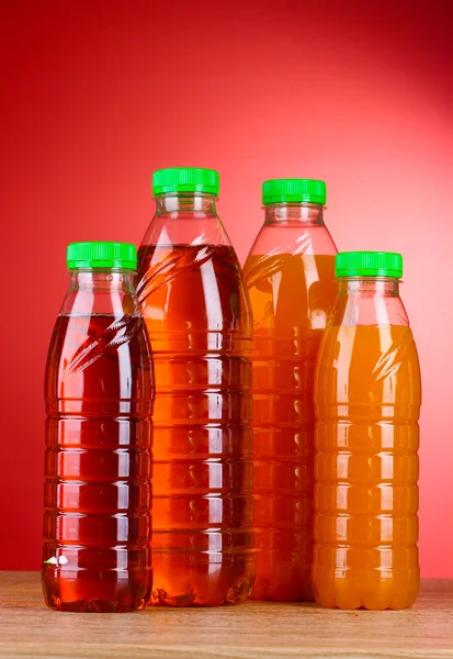 Bottles with juice — Stock Photo, Image