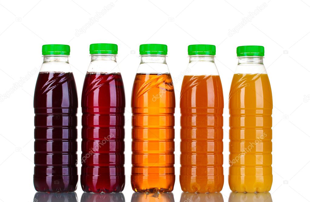 Bottles with juice