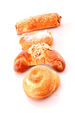 beyaz üzerine buns