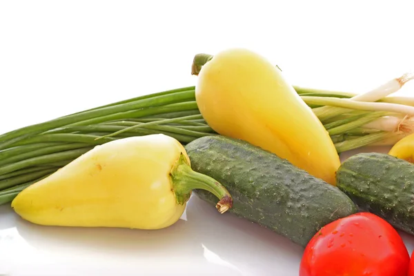 Collectie van verschillende groenten — Stockfoto