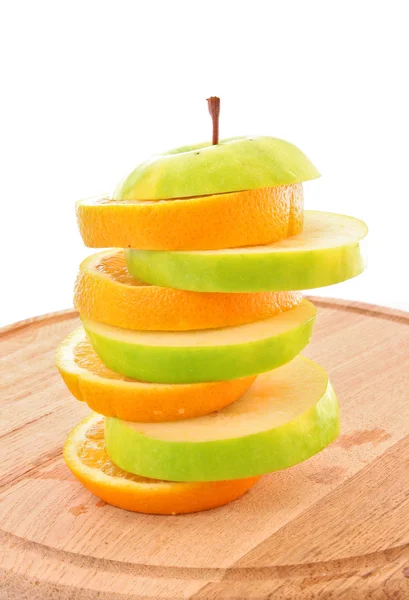 Orange and apple mix — Stock Photo, Image