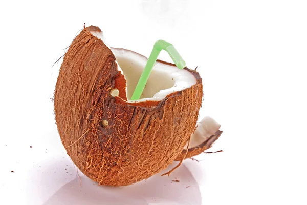 Cocos sucrés sur fond blanc — Photo