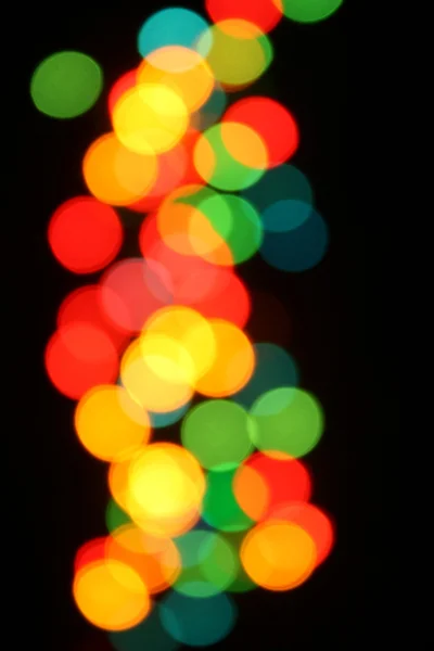 五彩缤纷的圣诞彩灯背景 — 图库照片