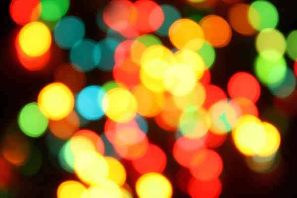 Fond coloré de lumières de Noël — Photo