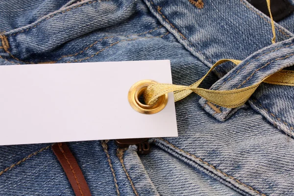 Štítek na džíny — Stock fotografie