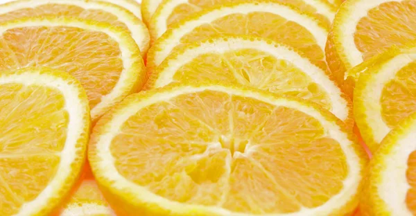 Beaucoup d'oranges tranchées — Photo