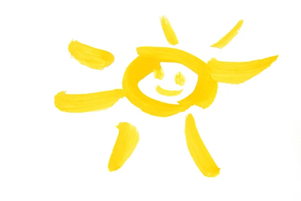 Художнє малювання сонця — стокове фото