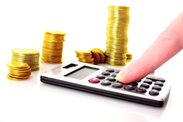 Calculation of financial growth and investment — Stock Photo, Image