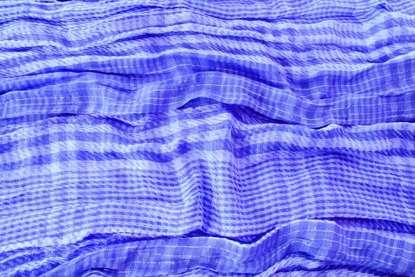 Blauwe textielachtergrond — Stockfoto