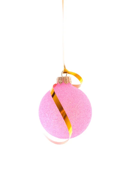 Bola de Natal isolada em branco — Fotografia de Stock