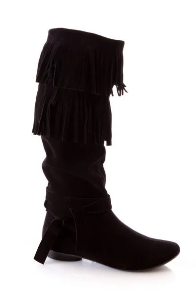 Fekete női boot — Stock Fotó