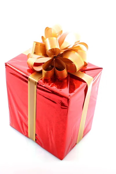 Caixa de presente de Natal vermelho — Fotografia de Stock
