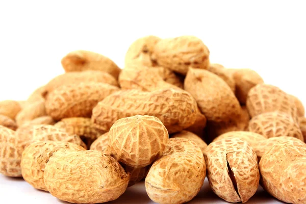 Brown peanuts texture background — Stock Photo, Image
