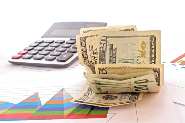 Calculation of financial growth and investment — Stock Photo, Image