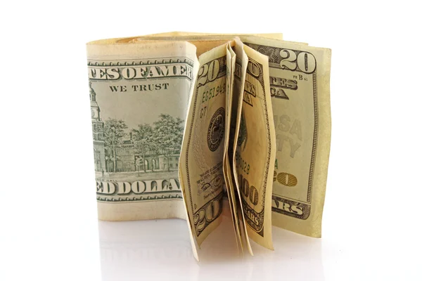 American dollars on white background — Stock Photo, Image