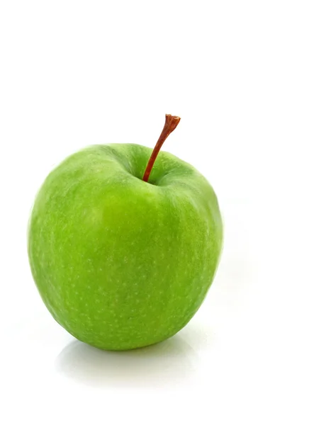 Pomme verte sur fond blanc — Photo