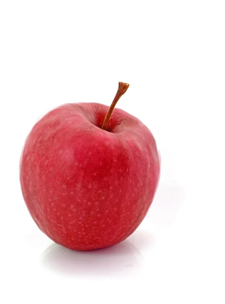 Rode appel op witte achtergrond — Stockfoto