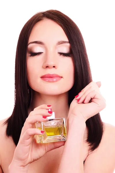 Mulher com perfume — Fotografia de Stock