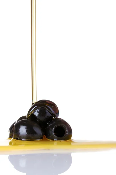 Aceite de oliva y aceitunas —  Fotos de Stock