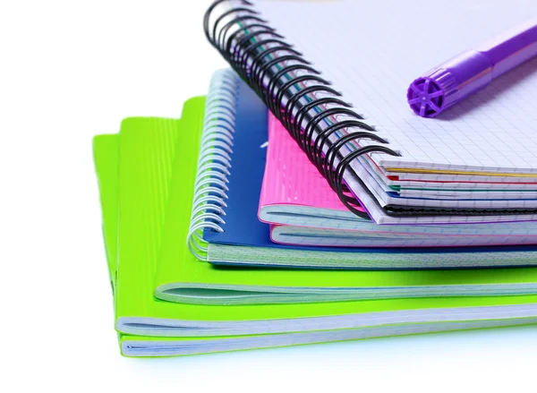Bright notebooks and marker — Stock Photo, Image