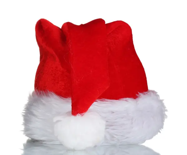 Boże Narodzenie kapelusz izolowany na białym — Zdjęcie stockowe