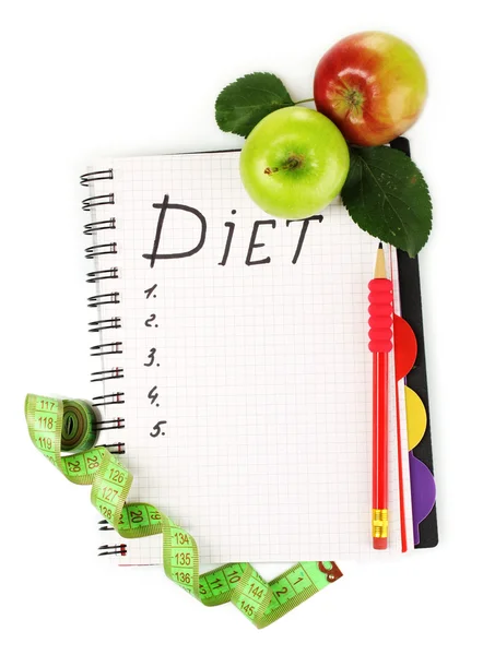 Pianificazione di una dieta — Foto Stock