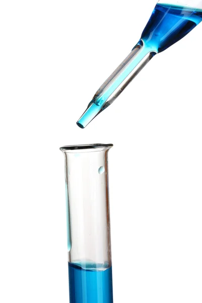 Reagenzglas und Pipette — Stockfoto