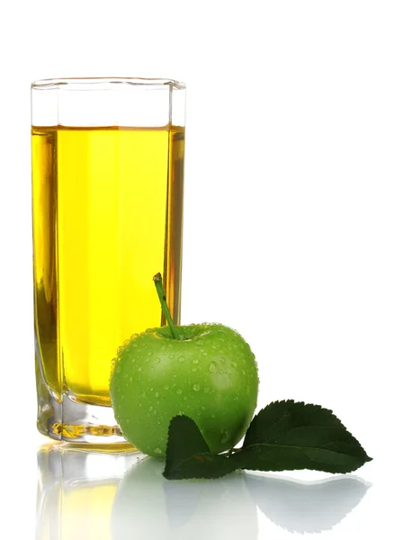 Szklanka świeżego soku jabłkowego — Zdjęcie stockowe