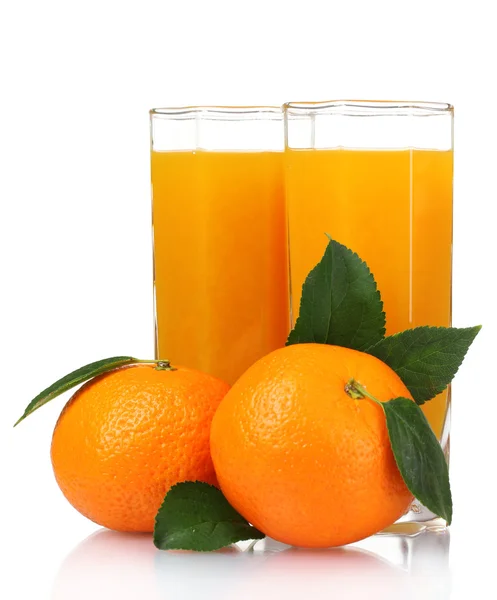 Glas färsk mandarin juice — Stockfoto
