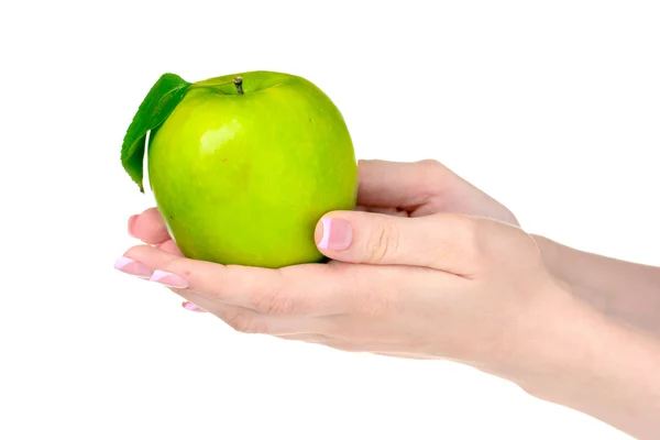 Vrouw hand met apple — Stockfoto