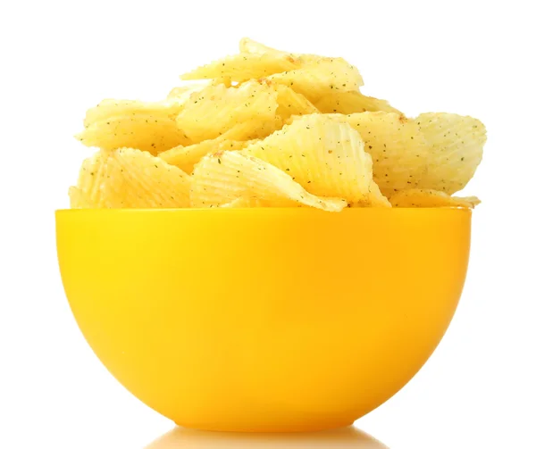 Вкусные картофельные чипсы — стоковое фото