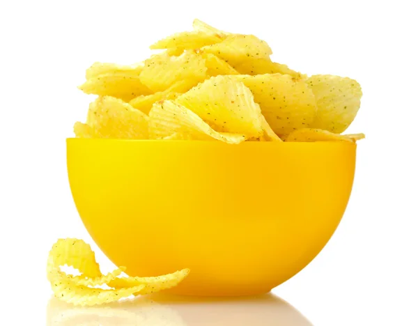 Смачні картопляні чіпси — стокове фото