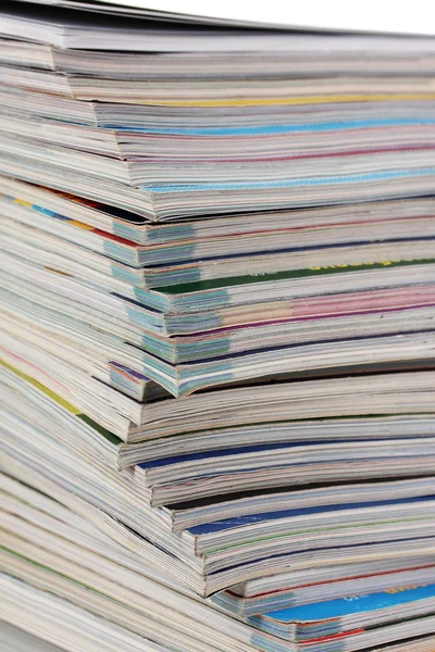 Montón de revistas de primer plano — Foto de Stock
