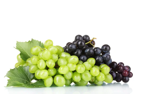 Ripe green and red grapes Stock Photo