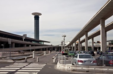 Tower in the Charles de Gaulle Airport clipart