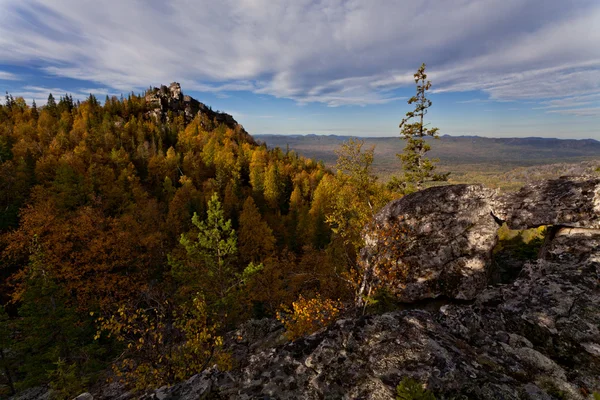 Podzimní krajina, národní park iremel — Stock fotografie