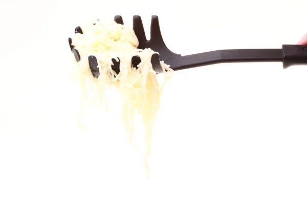 Noodles on a white background — Stock Photo, Image