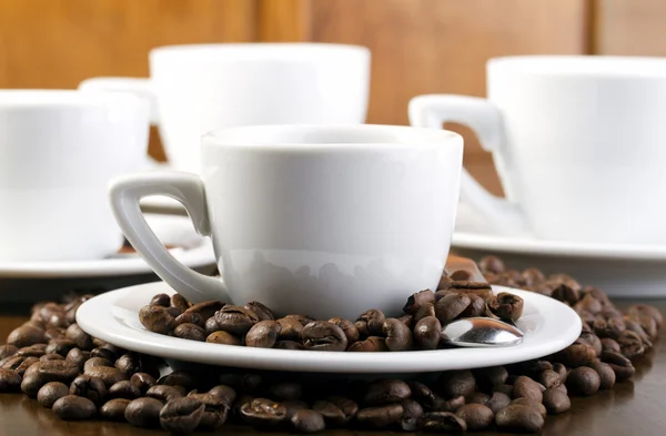 Kaffe espressokoppar — Stockfoto