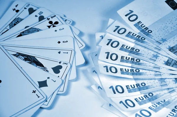 Банкноти в номінаціях 10 євро — стокове фото