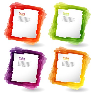 Colorful template clipart