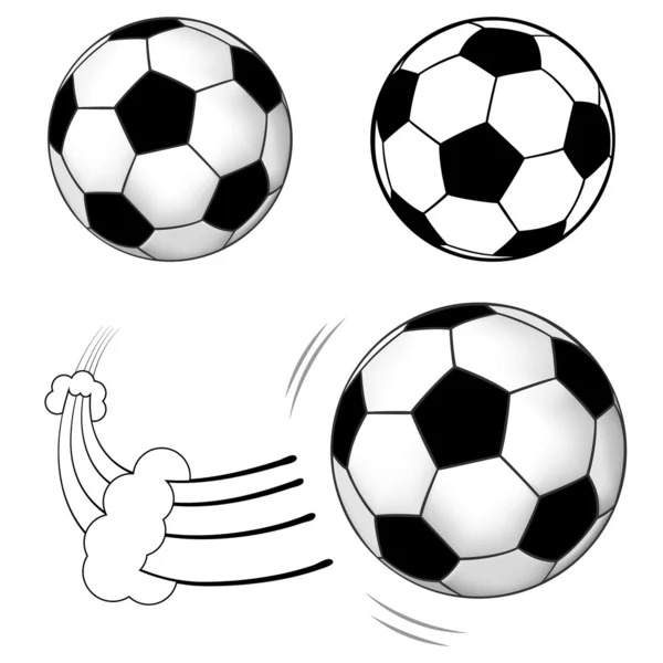 サッカー ボール — ストックベクタ