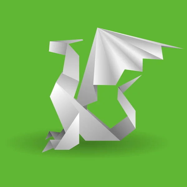 Origami drake — Stock vektor