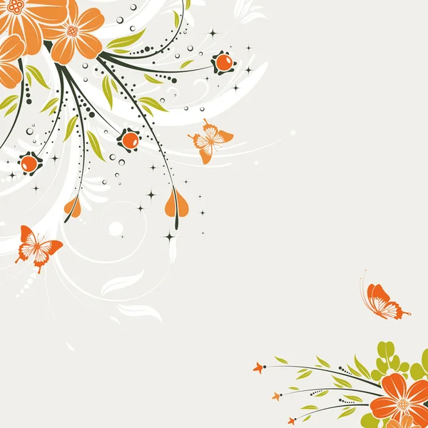 Floraler Hintergrund — Stockvektor